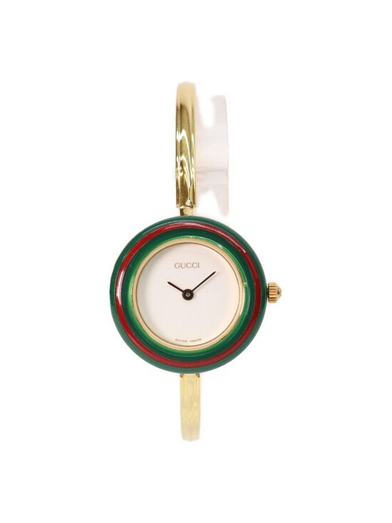 Gucci 11 12.2 Change Bezel Bangle Watch M Quartz